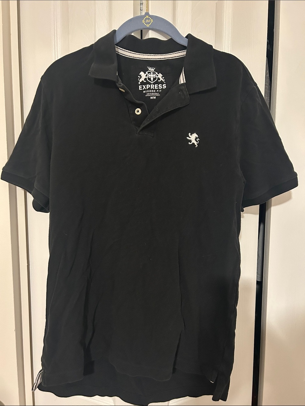 Express Black Polo Modern Fit Medium Classic